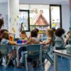 Group of diverse students at daycare